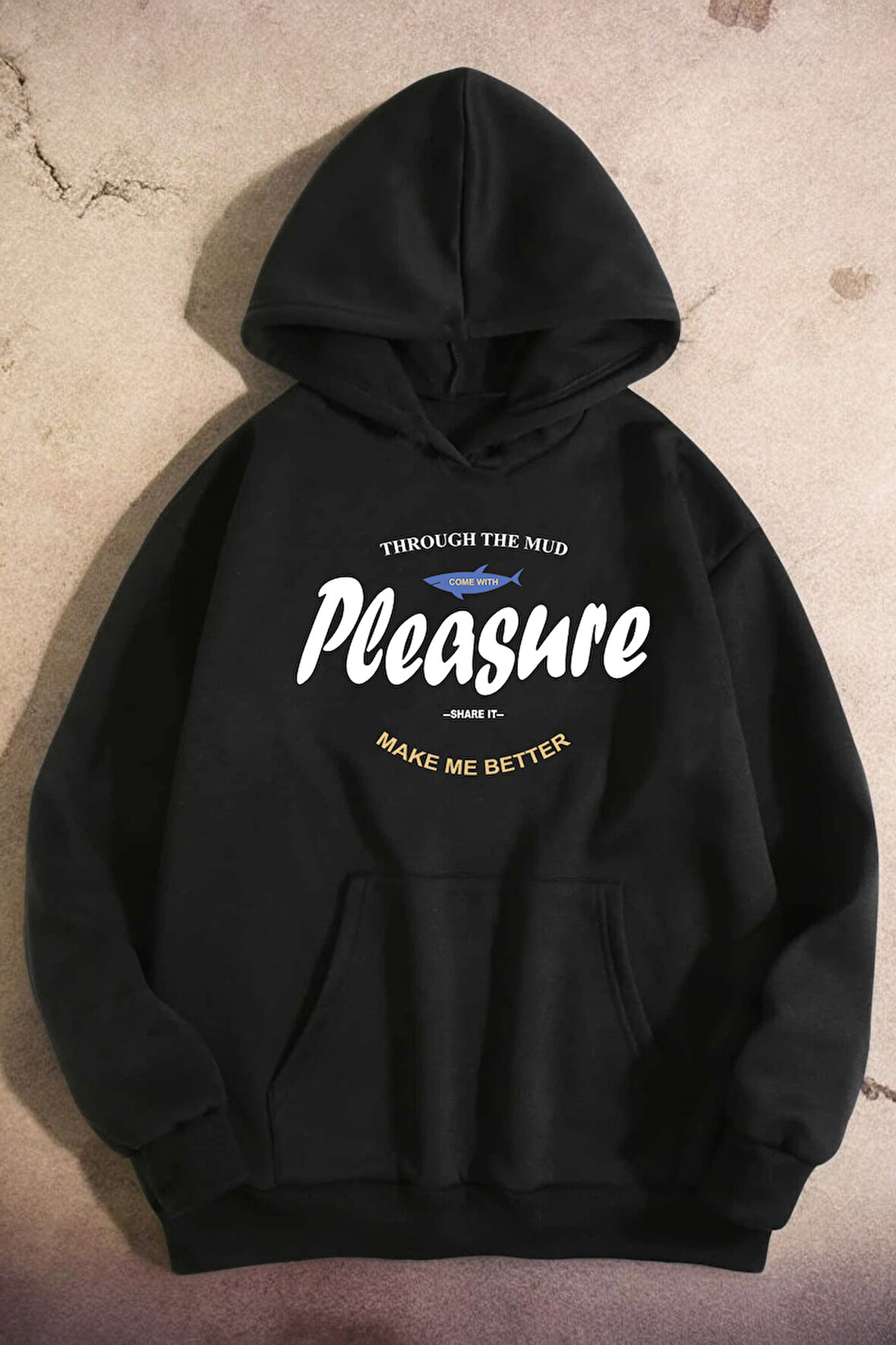 Uyguntarz Pleasure Baskılı Oversize Sweatshirt