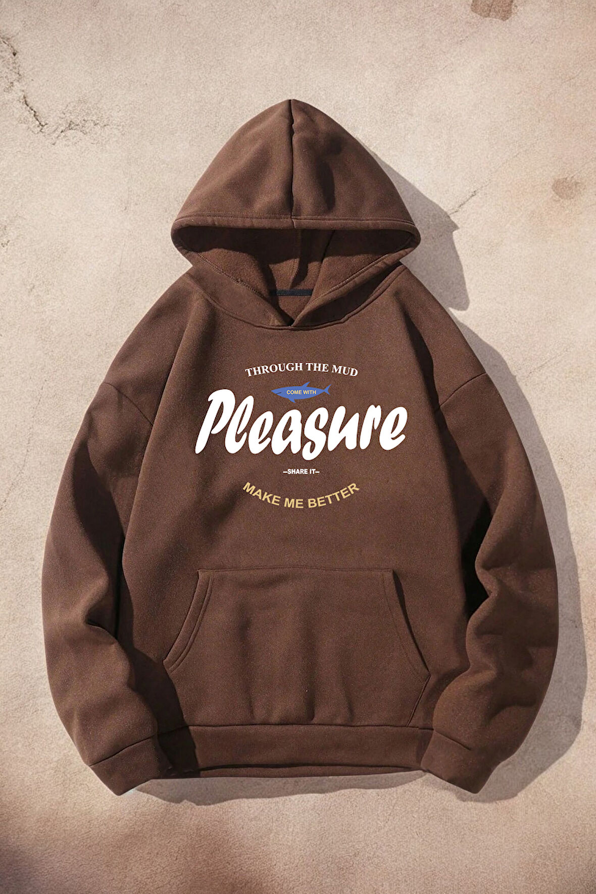 Uyguntarz Pleasure Baskılı Oversize Sweatshirt