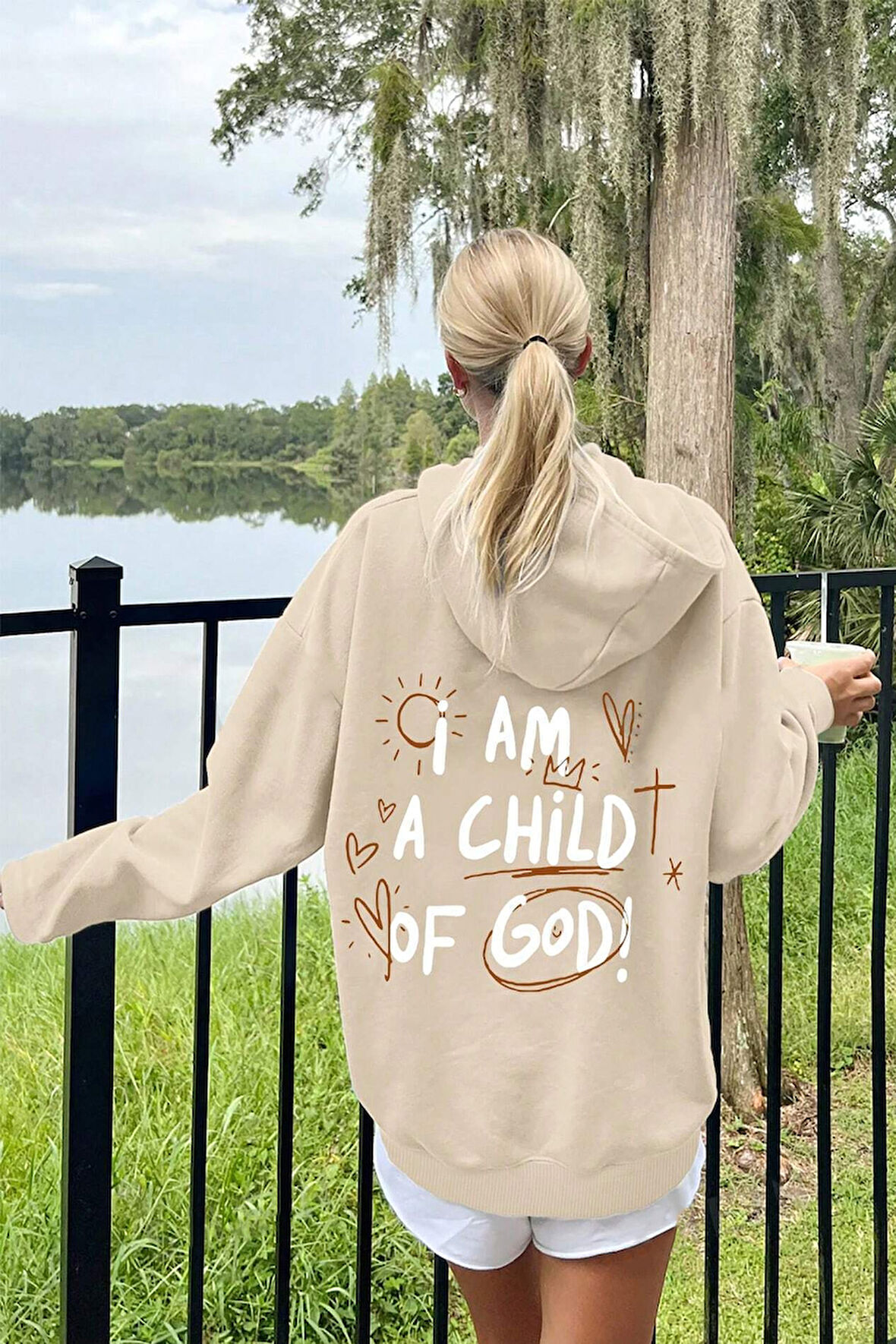 Uyguntarz Sırt Baskılı Oversize Sweatshirt