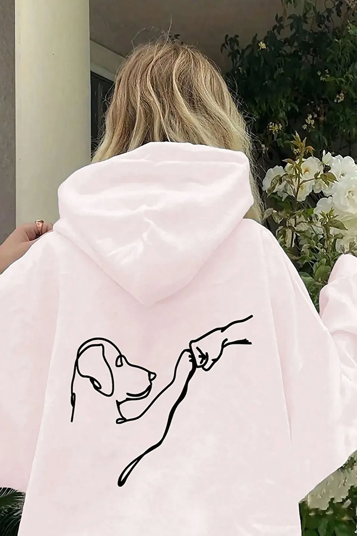 Can Dostum Baskılı Oversize Sweatshirt