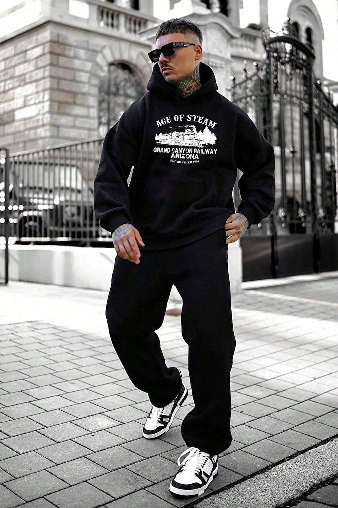 Uyguntarz Age Of Steam Baskılı Unisex Eşofman Takımı