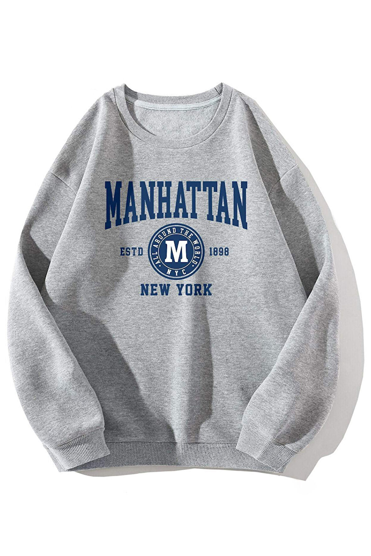 Uyguntarz Manhattan Baskılı Oversize Sweatshirt