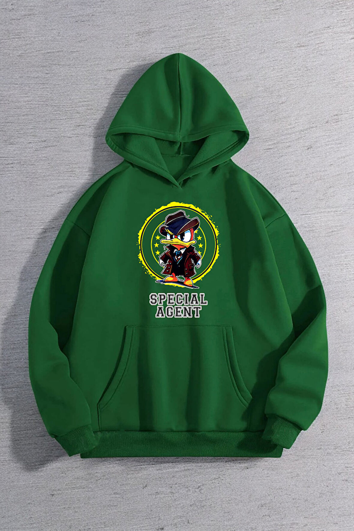 Uyguntarz Special Agent Baskılı Oversize Sweatshirt