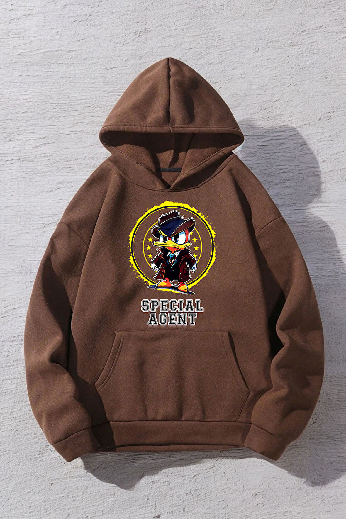 Uyguntarz Special Agent Baskılı Oversize Sweatshirt