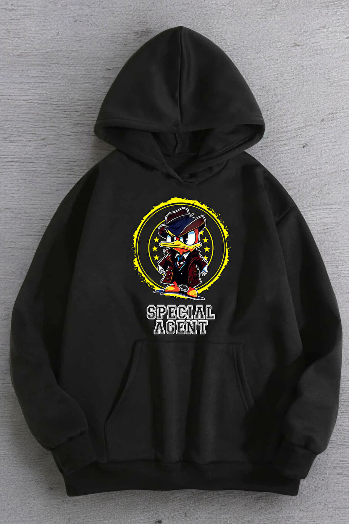 Uyguntarz Special Agent Baskılı Oversize Sweatshirt