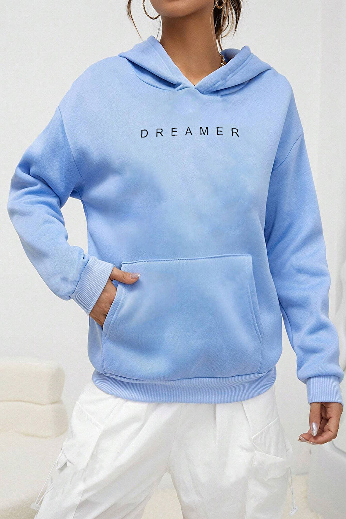 Uyguntarz Dreamer Baskılı Oversize Sweatshirt