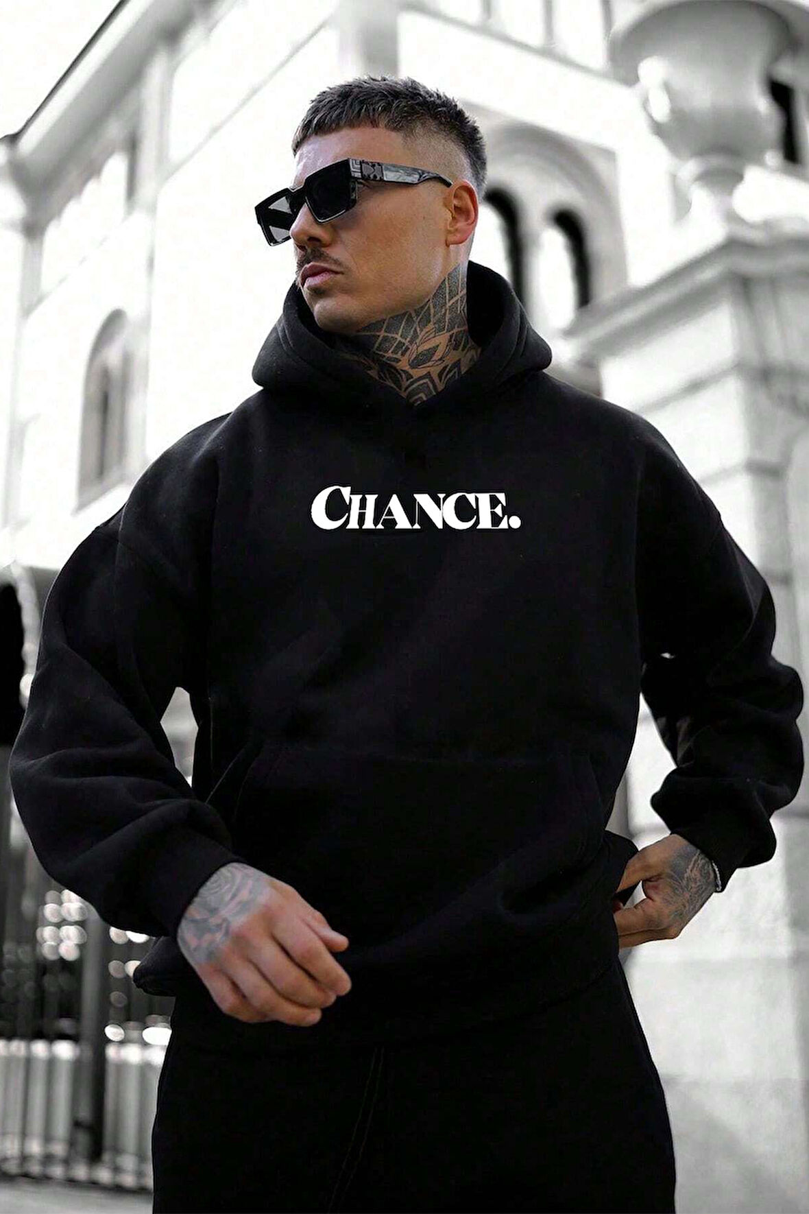 Uyguntarz Chance Baskılı Oversize Sweatshirt