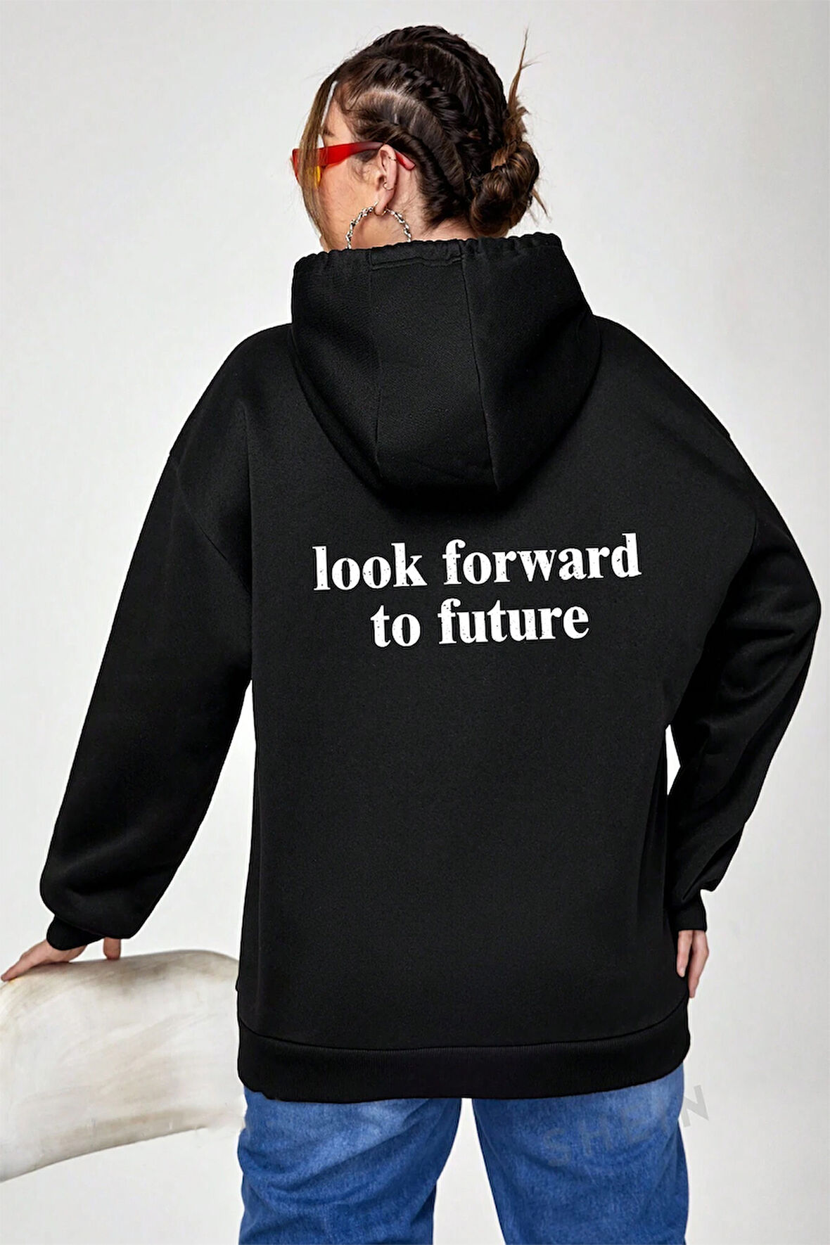 Uyguntarz Mr. Everyting Baskılı Oversize Sweatshirt
