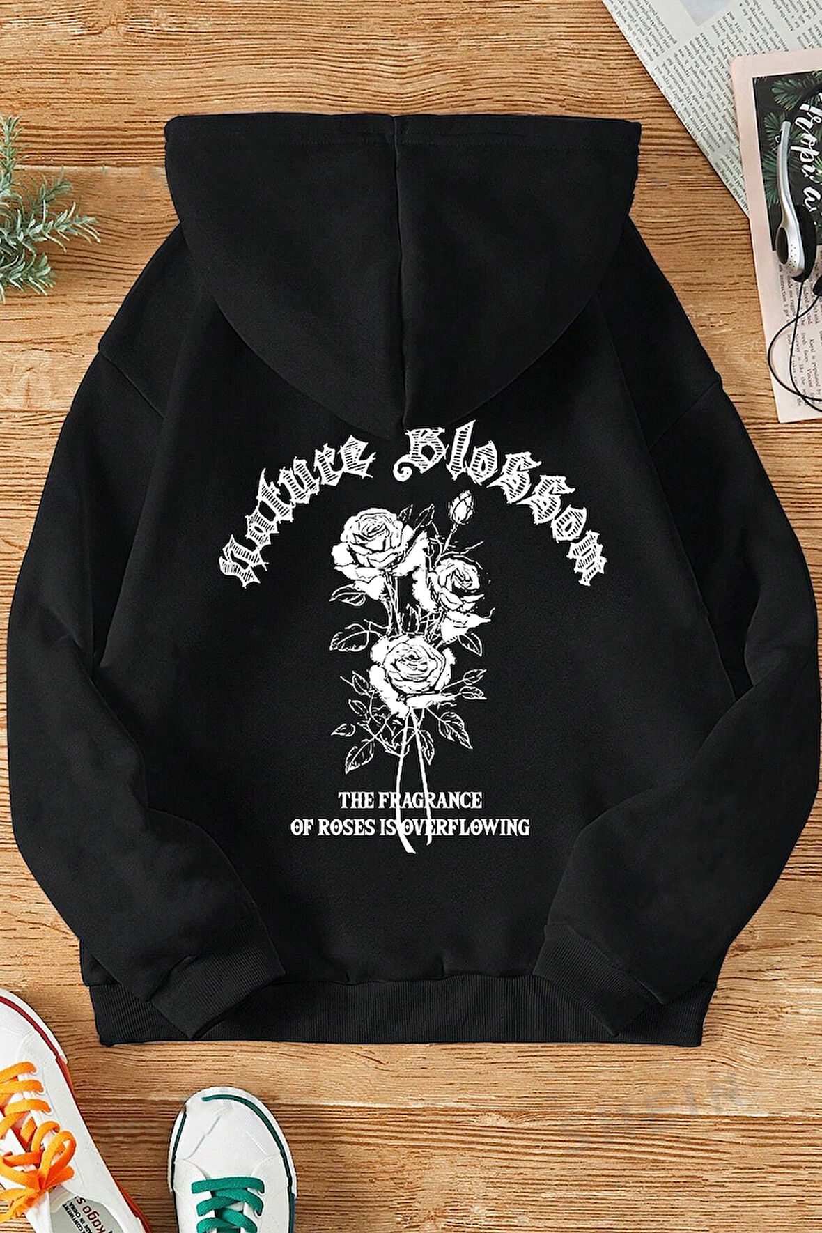 Uyguntarz Nature Blossom Baskılı Unisex Oversize Sweatshirt