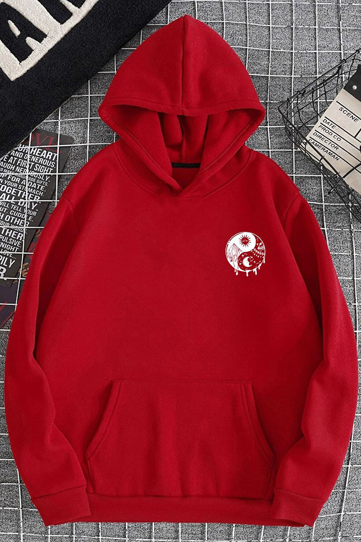 Uyguntarz Unisex Yin & Yang Tasarım Sweatshirt