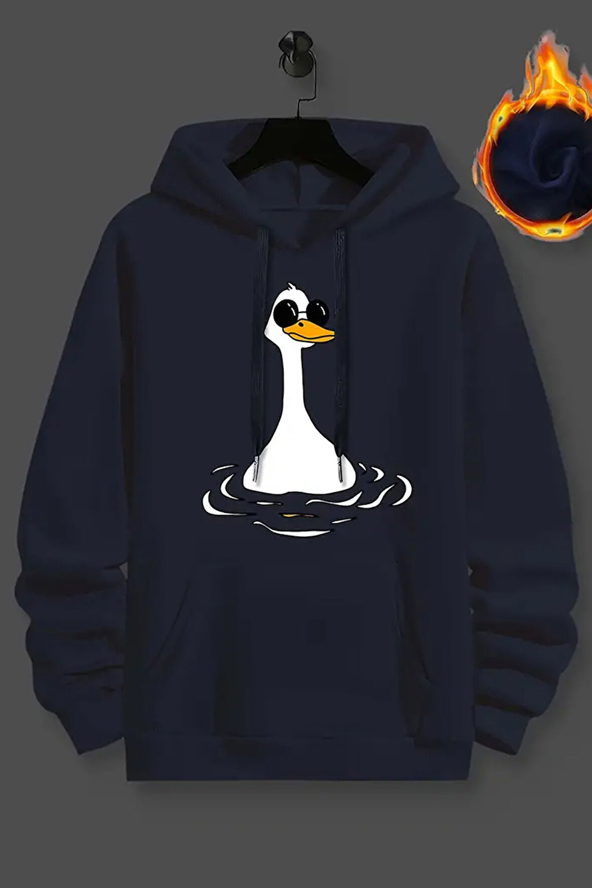 Uyguntarz Duck Baskılı Oversize Sweatshirt