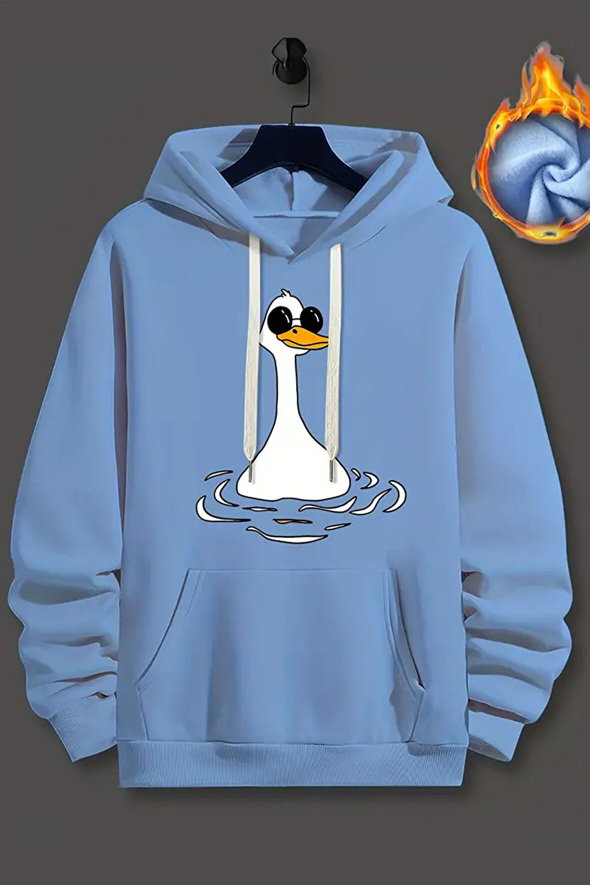 Uyguntarz Duck Baskılı Oversize Sweatshirt