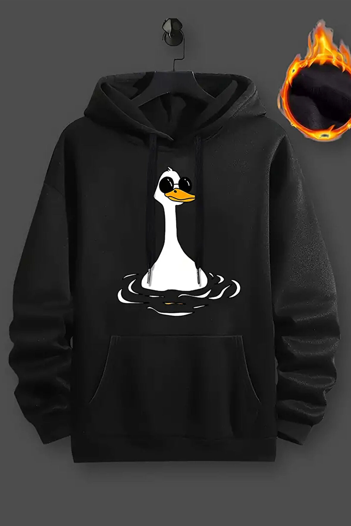 Uyguntarz Duck Baskılı Oversize Sweatshirt