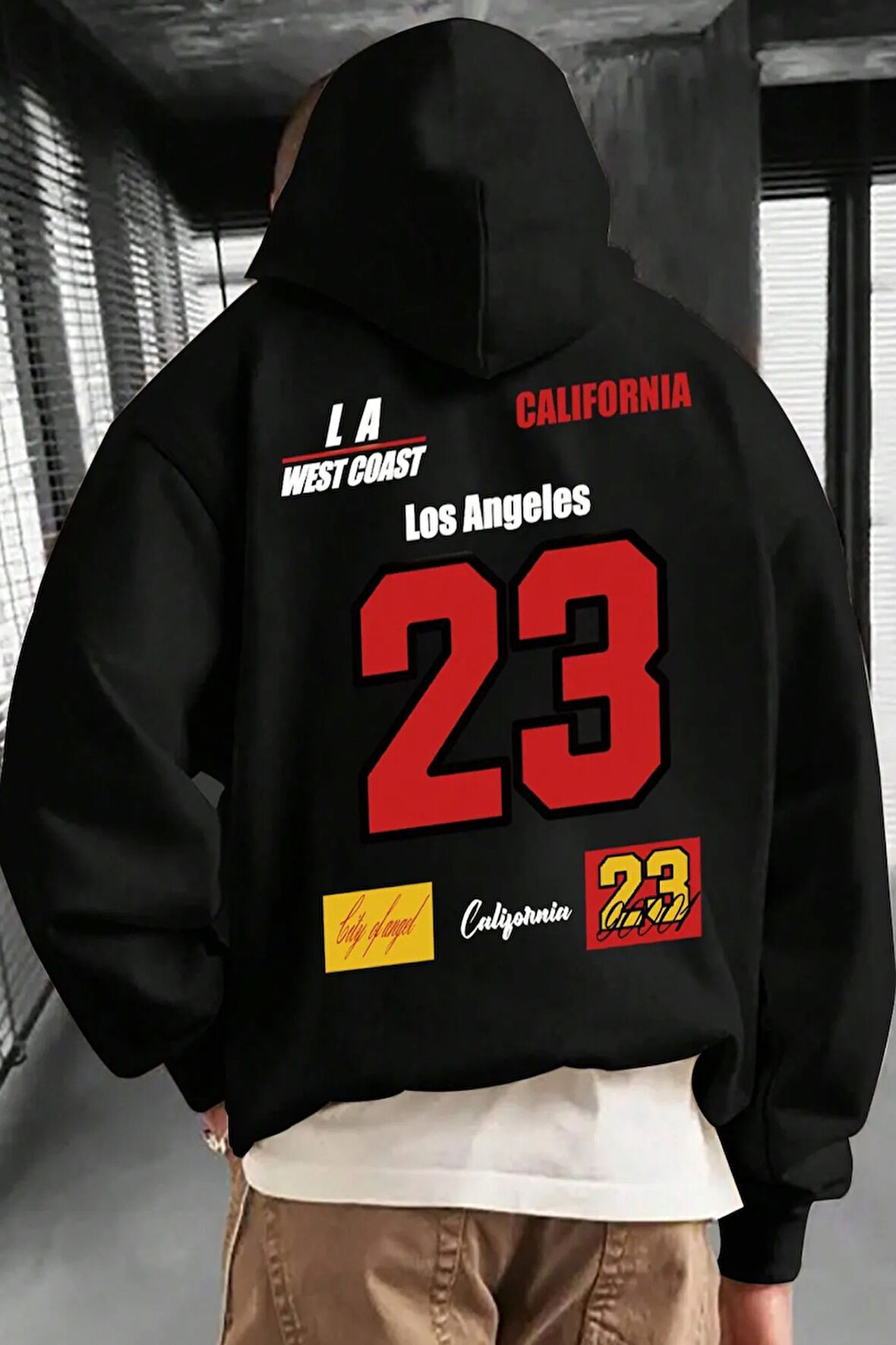 Uyguntarz California 23 Baskılı Oversize Sweatshirt