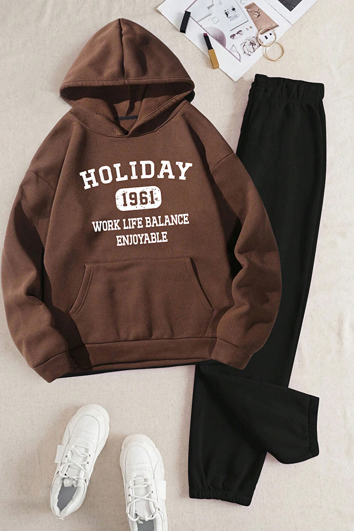 Uyguntarz Holiday Baskılı Eşofman Takımı