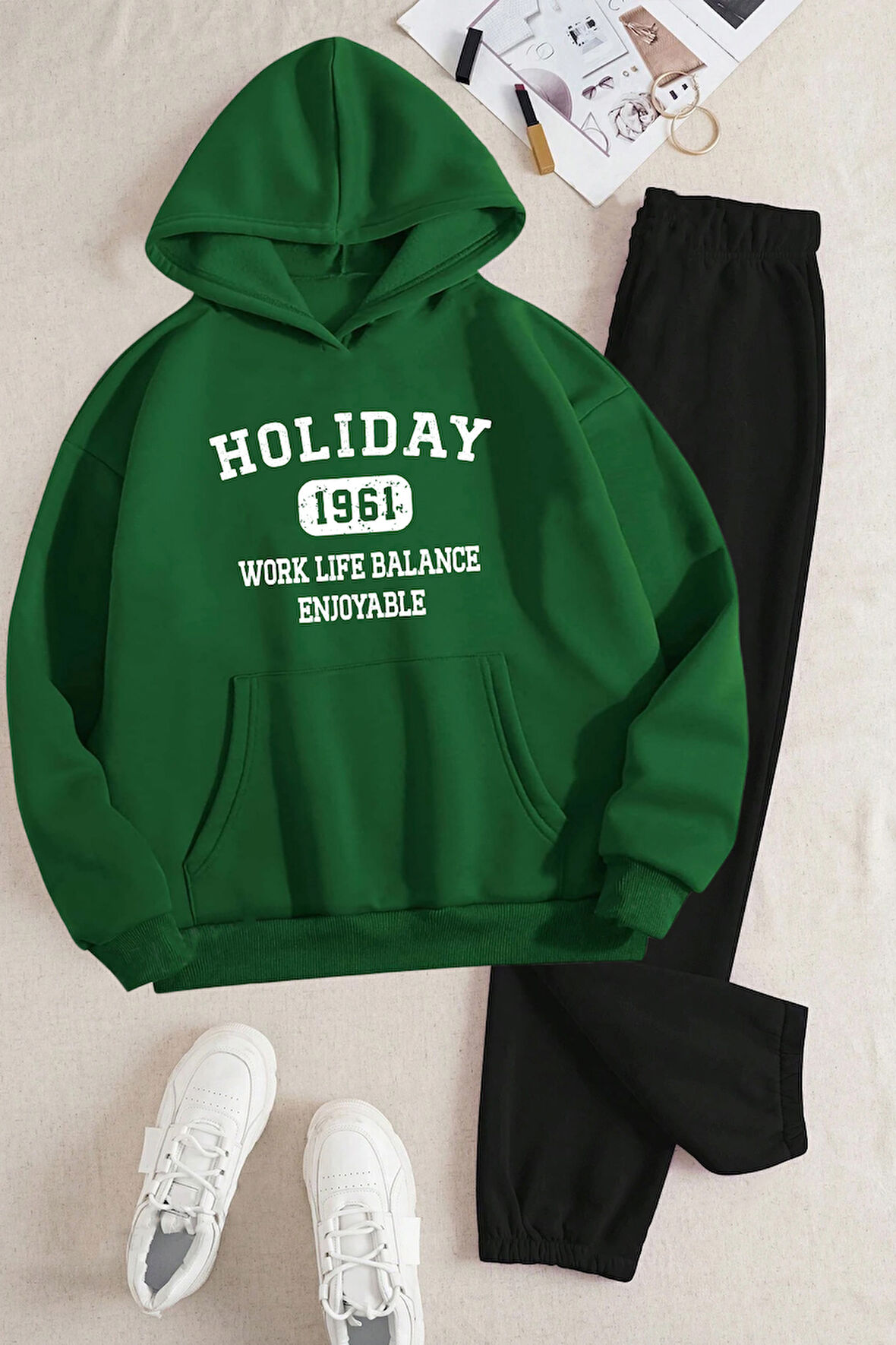 Uyguntarz Holiday Baskılı Eşofman Takımı