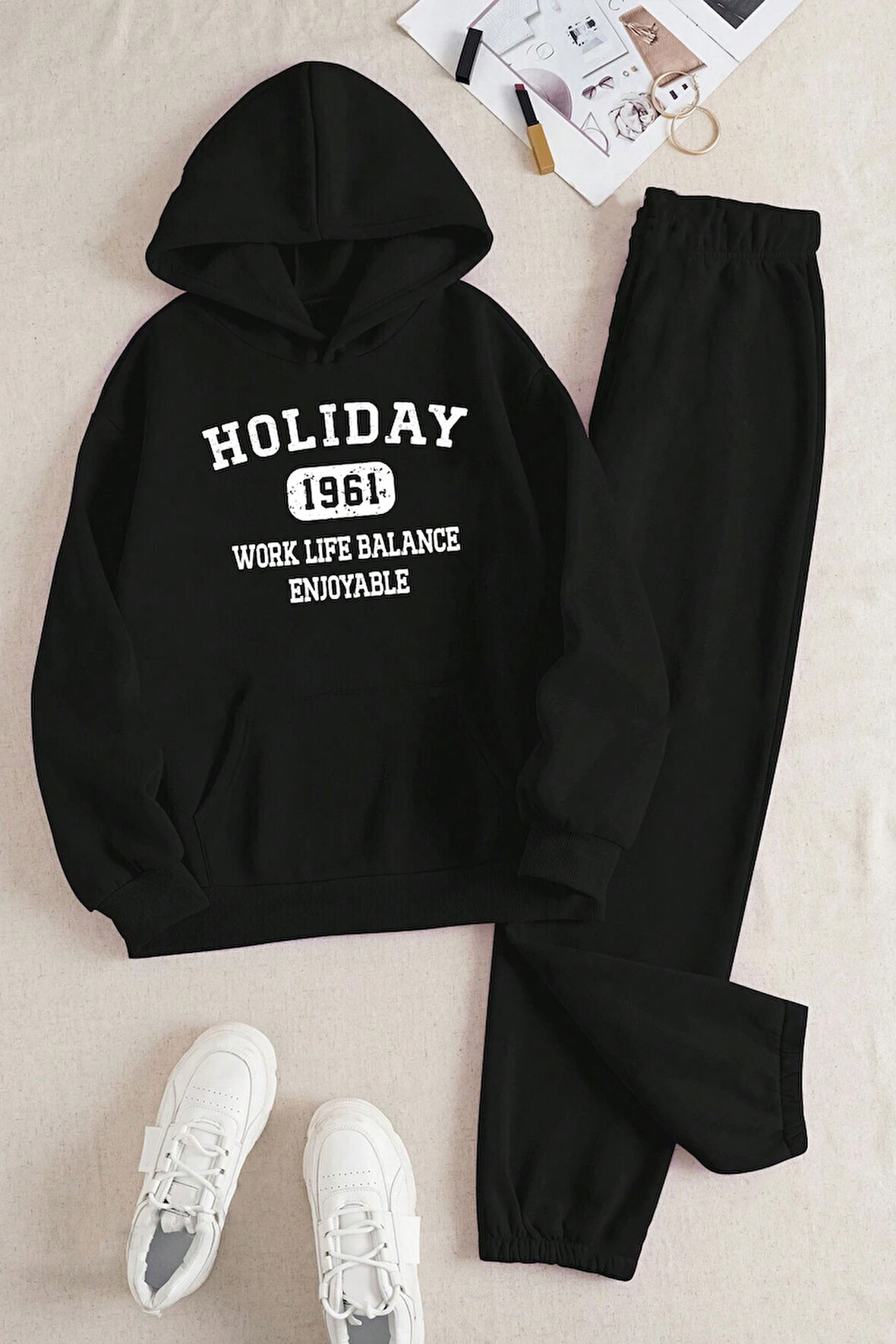 Uyguntarz Holiday Baskılı Eşofman Takımı
