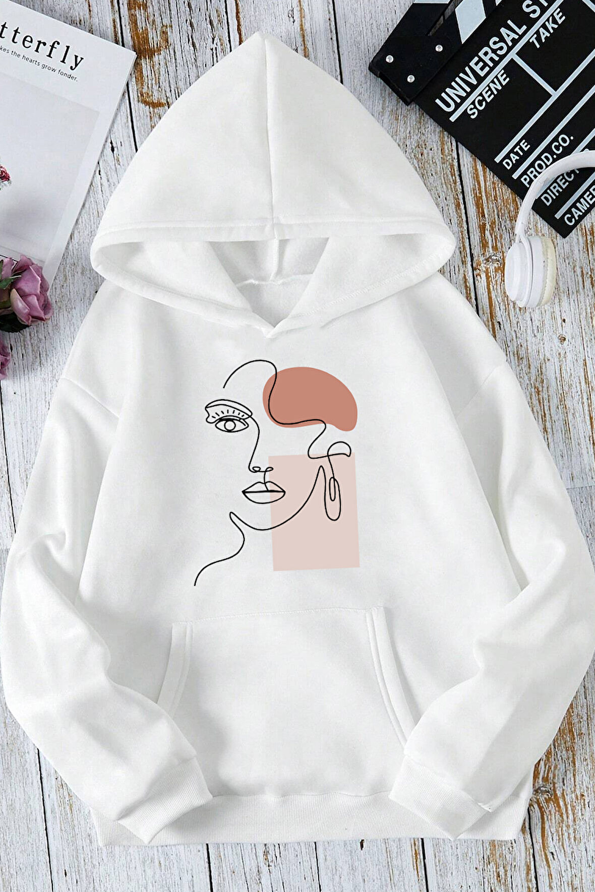 Uyguntarz Silüet Baskılı Oversize Sweatshirt