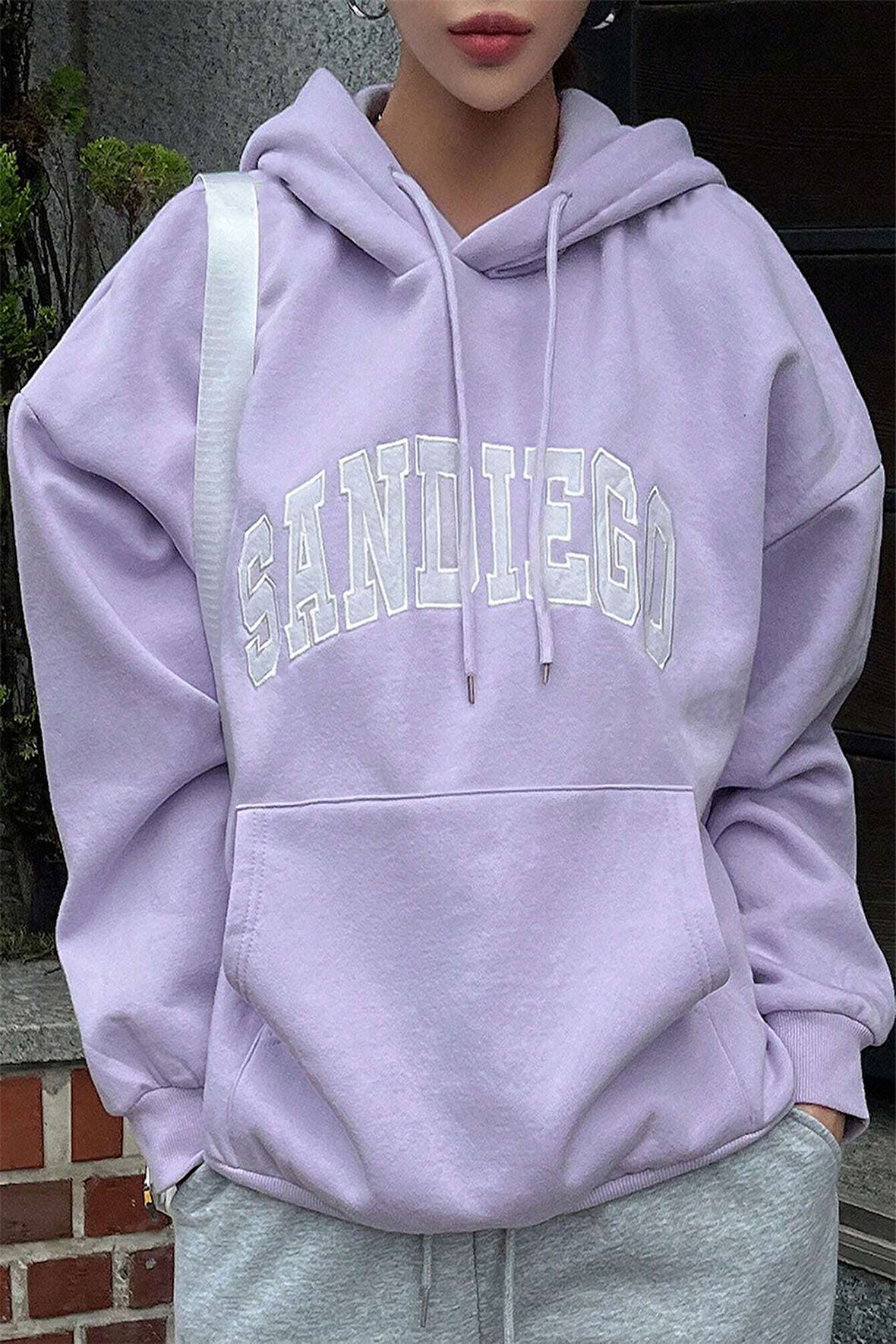 Uyguntarz Sandiego Baskılı Oversize Sweatshirt