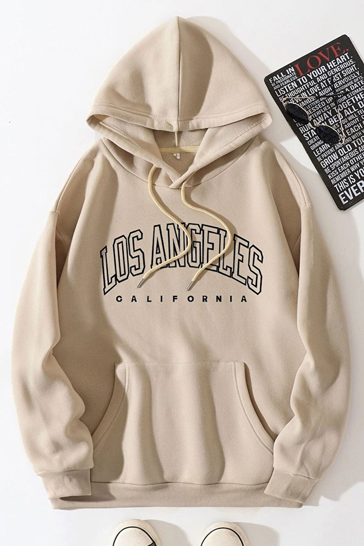 Uyguntarz Unisex Los Angles  Baskılı Sweatshirt