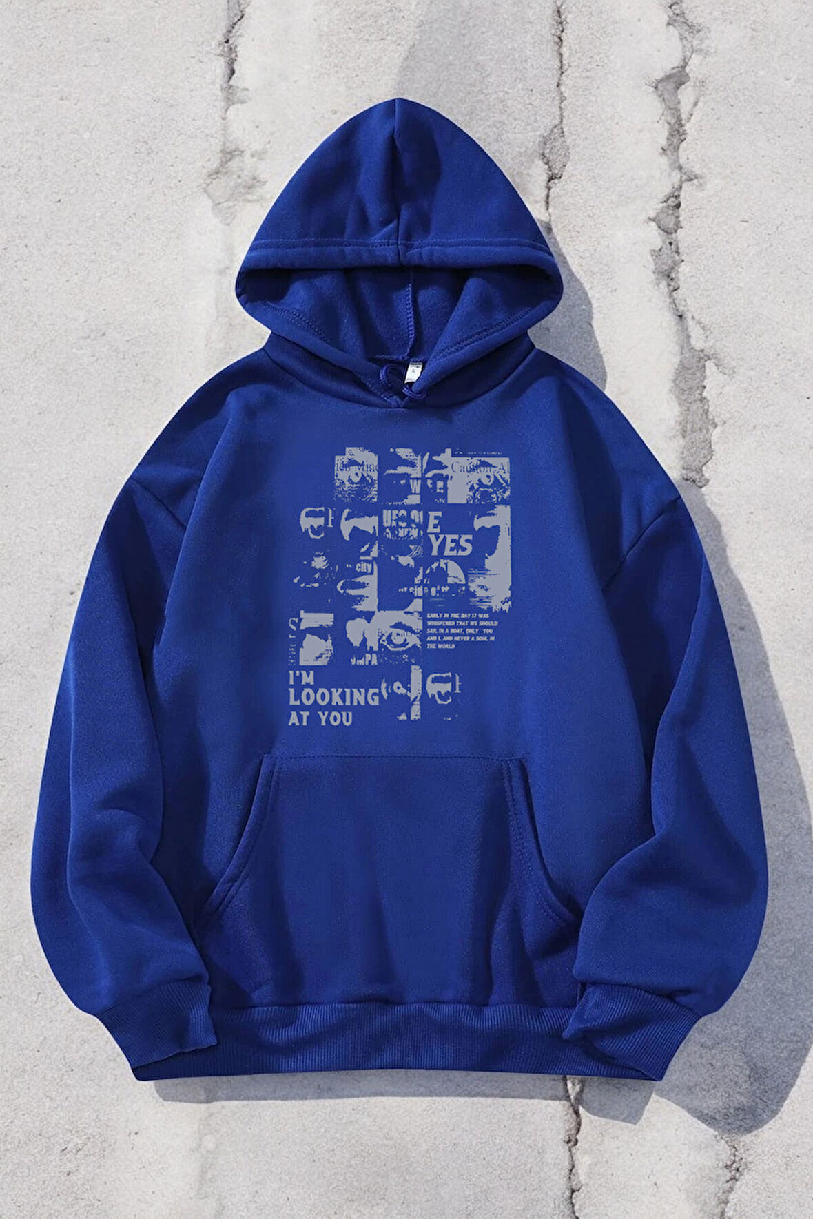 Uyguntarz Looking Baskılı Oversize Sweatshirt