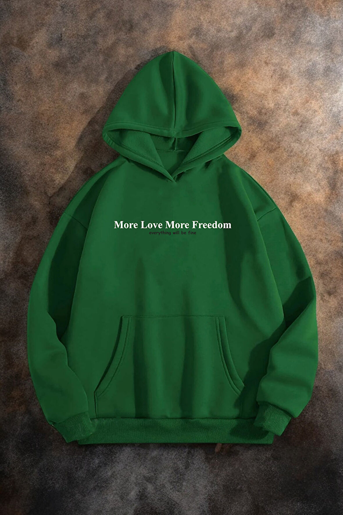 Uyguntarz More Love Baskılı Oversize Sweatshirt