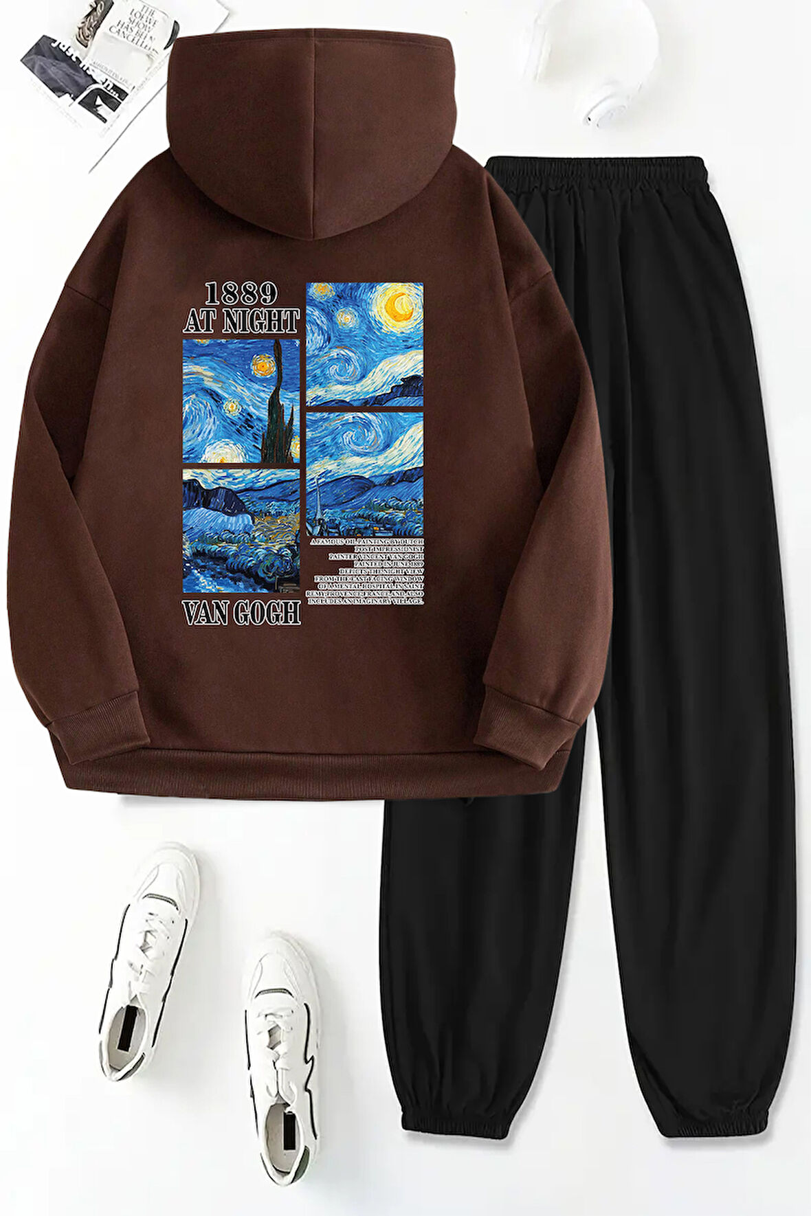 Uyguntarz Van Gogh Sırt Baskılı Unisex Eşofman Takımı