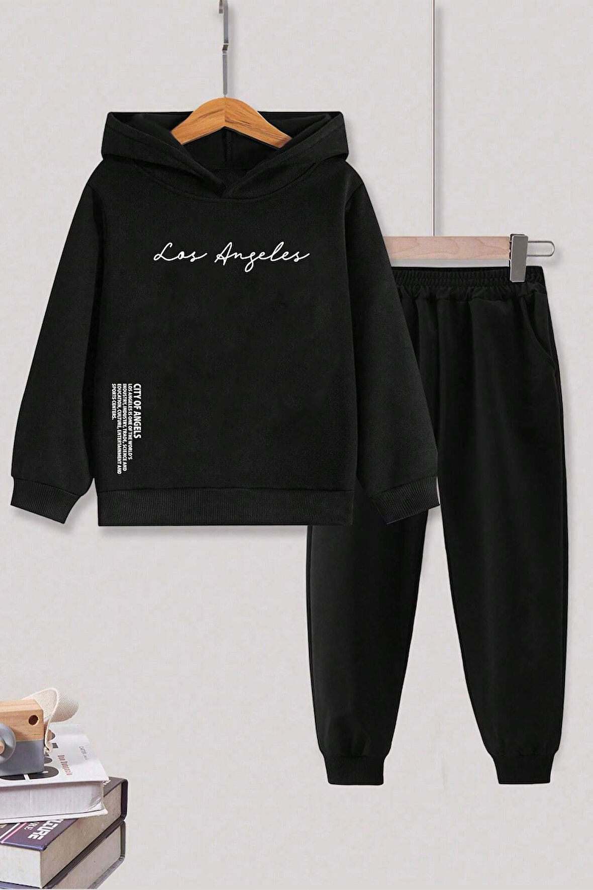 Uyguntarz Los Angles Baskılı Erkek Çocuk  - Kız Rahat Eşofman Takımı