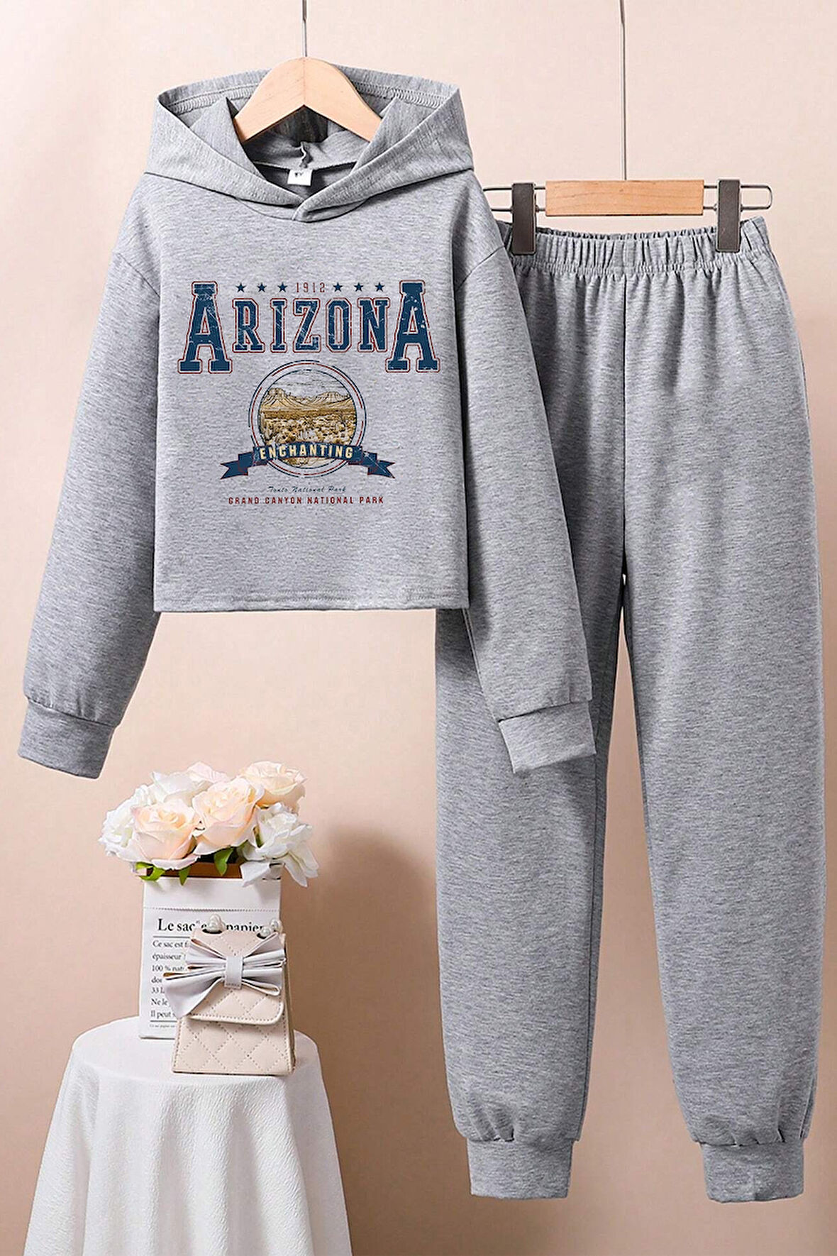 Uyguntarz Arizona Baskılı Erkek - Kız Rahat Eşofman Takımı