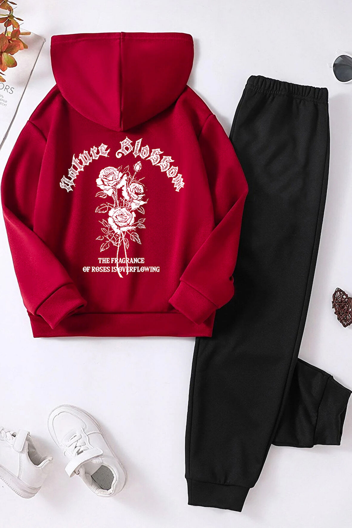 Uyguntarz Nature Blossom Baskılı Çocuk Rahat Eşofman Takımı