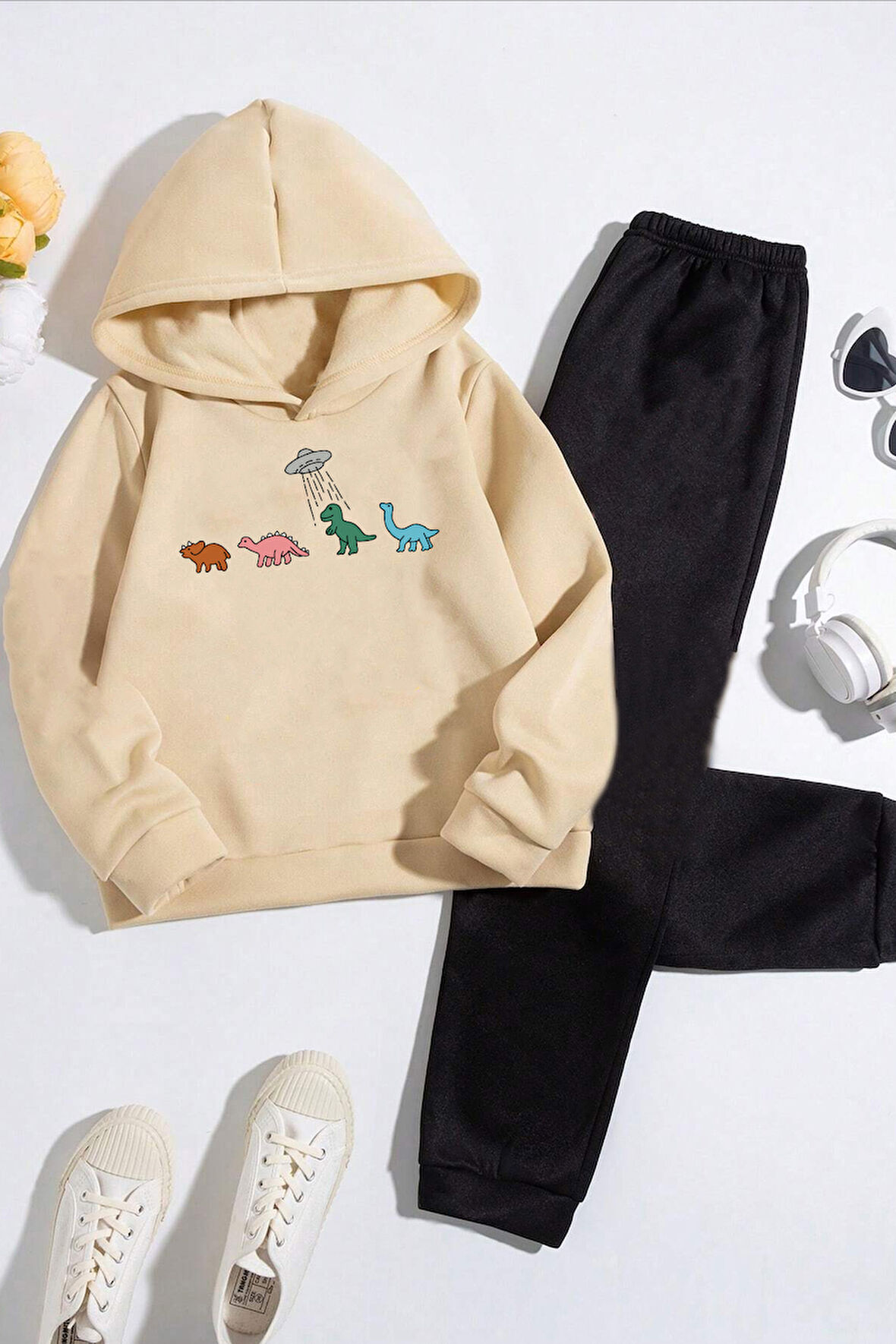 Uyguntarz Dinazor Baskılı Çocuk Rahat Eşofman Takımı