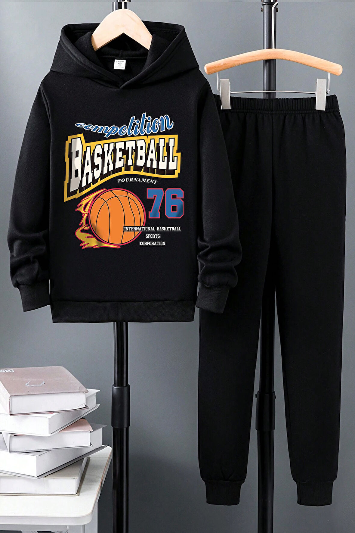 Uyguntarz Basketball Baskılı Çocuk Rahat Eşofman Takımı