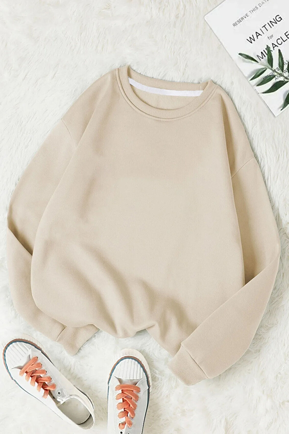 Uyguntarz Unisex Bisiklet Yaka Sweatshirt