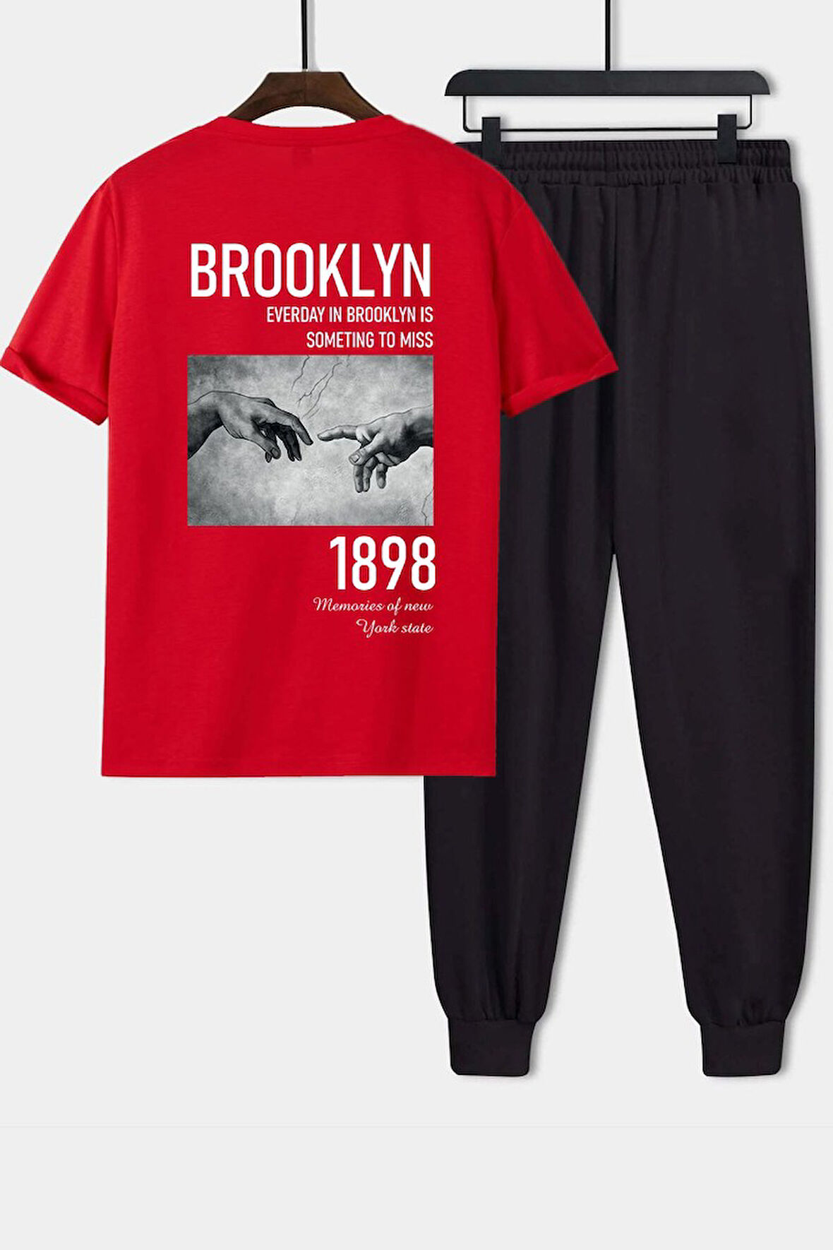 Uyguntarz Unisex 1898 Brooklyn Baskılı 2'li Eşofman Takımı