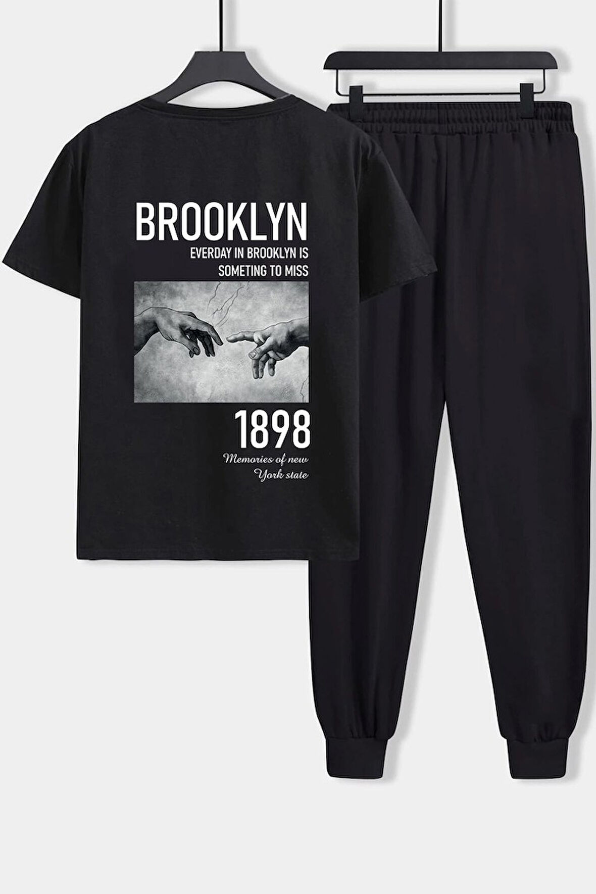 Uyguntarz Unisex 1898 Brooklyn Baskılı 2'li Eşofman Takımı