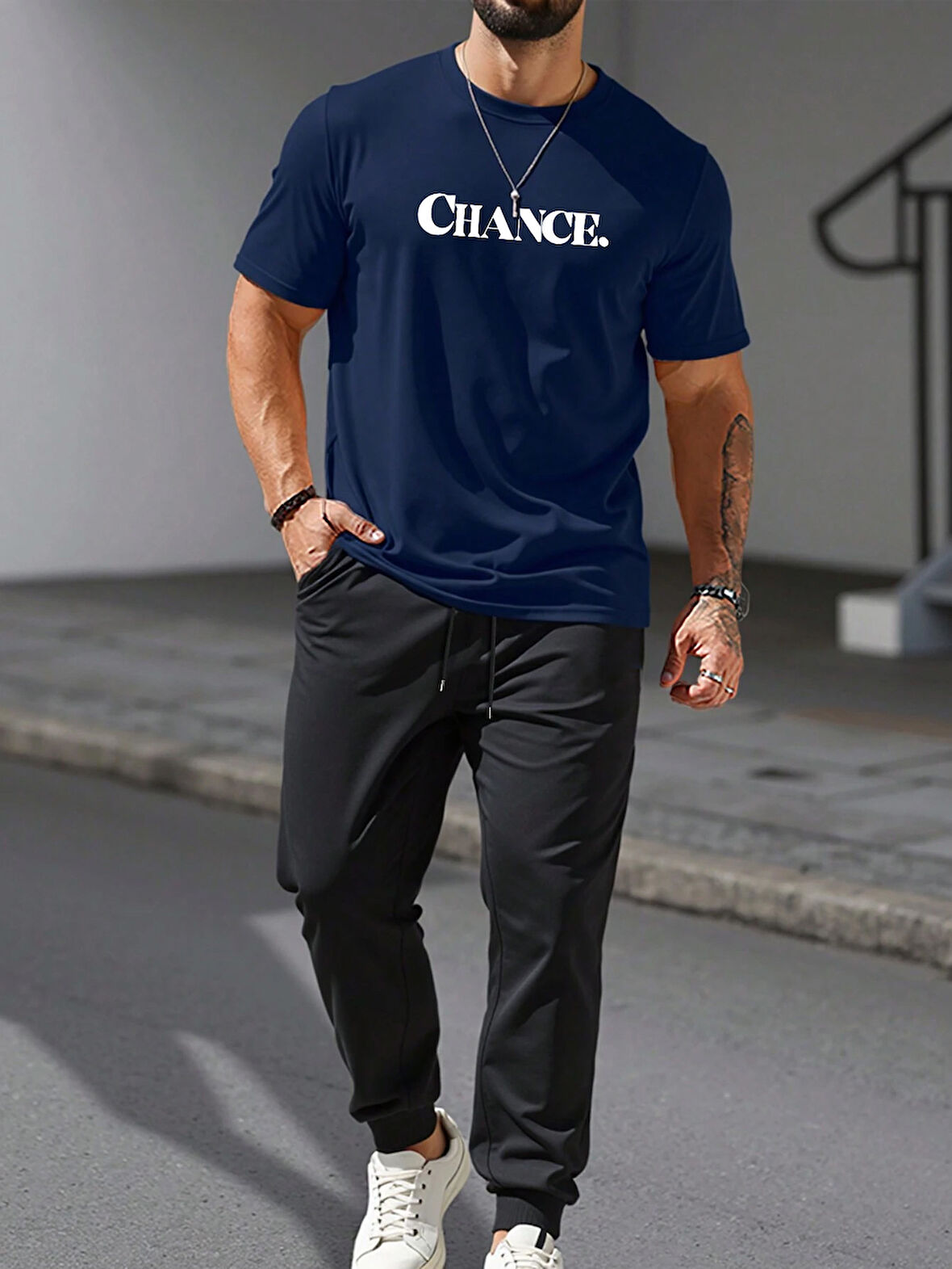 Uyguntarz Unisex Chance Baskılı Eşofman Takımı