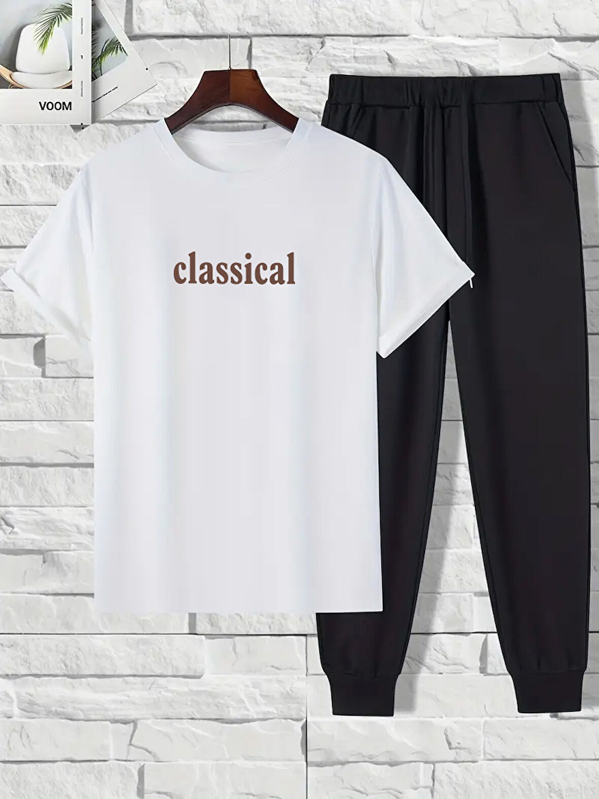 Unisex 2'li Classical Baskılı Eşofman Takımı