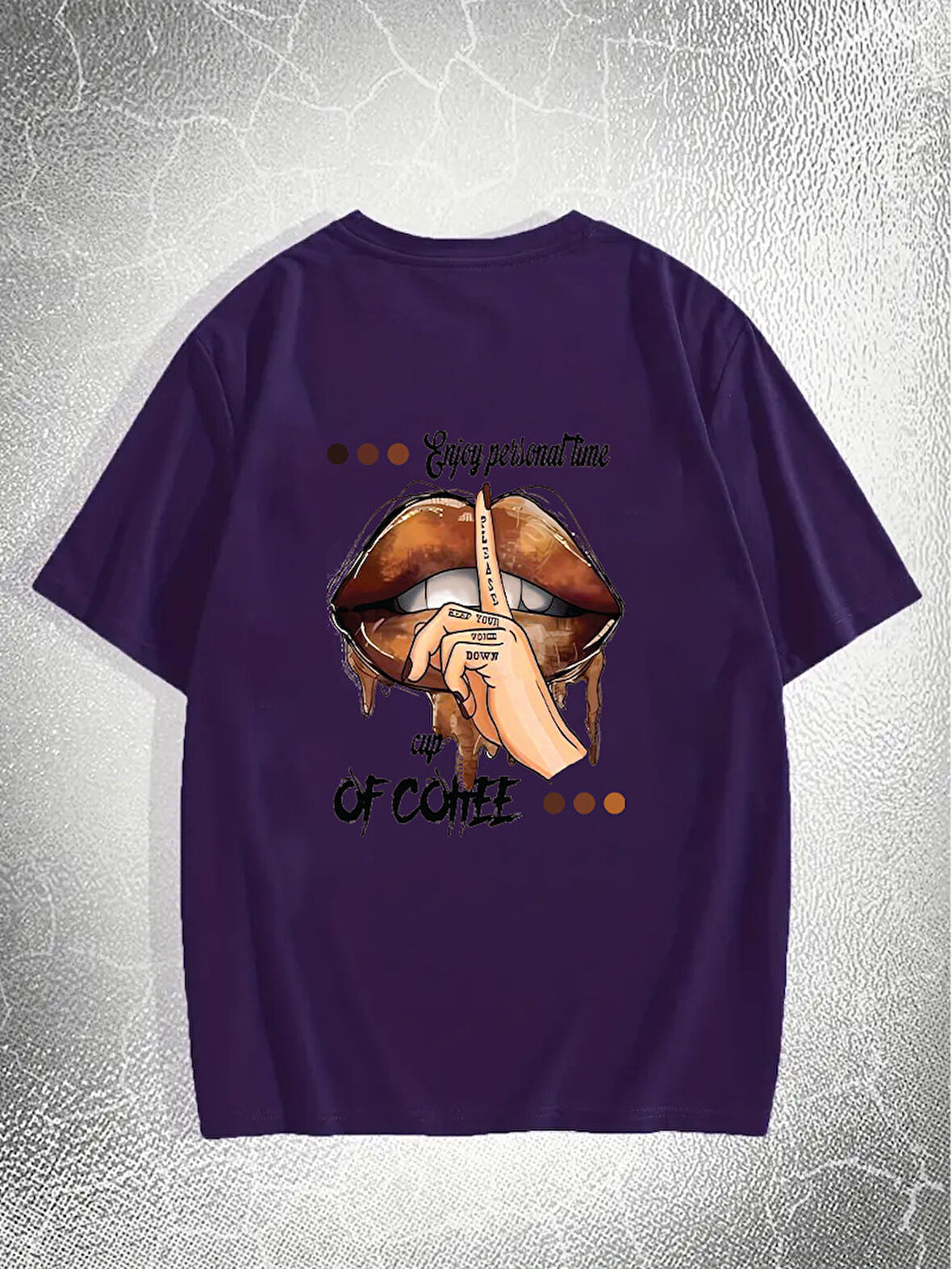 Unisex Enjoy Personel Time Baskılı Tasarım Tshirt