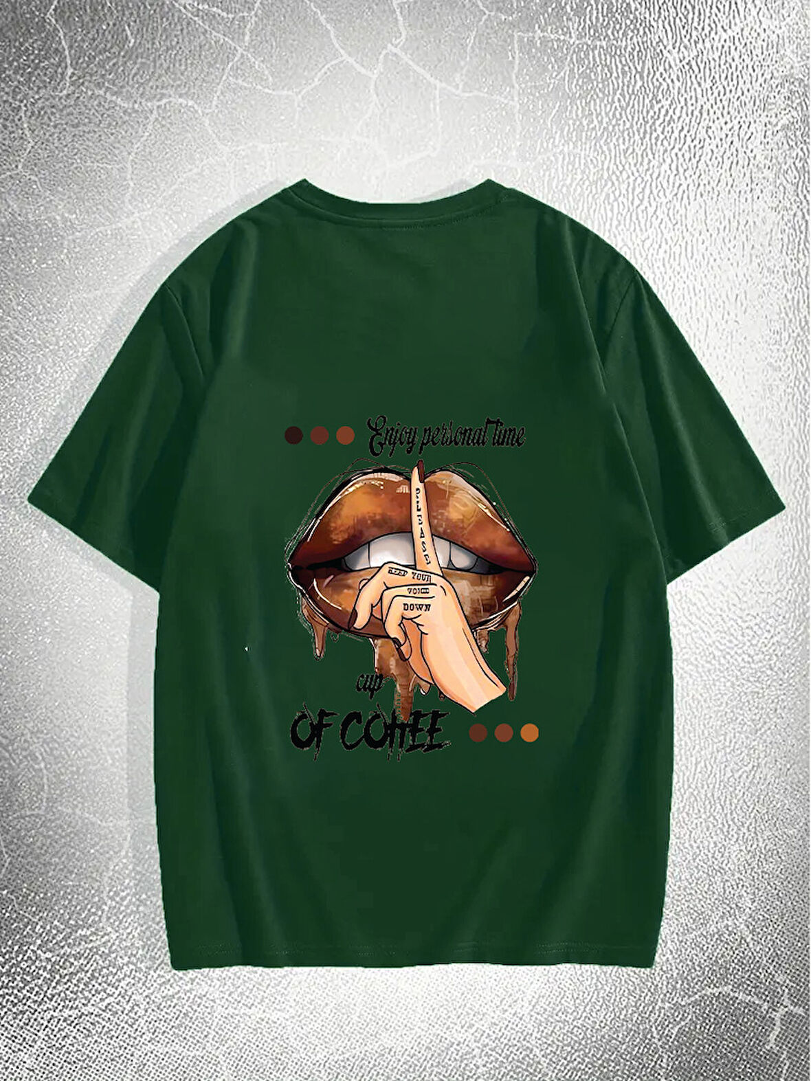 Unisex Enjoy Personel Time Baskılı Tasarım Tshirt