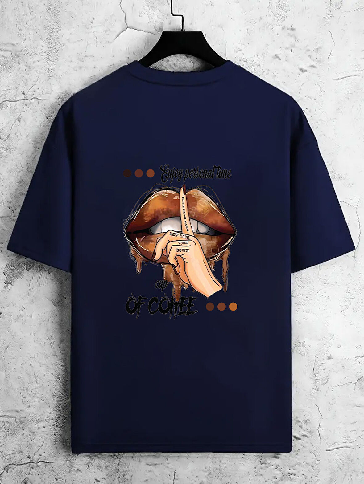 Unisex Enjoy Personel Time Baskılı Tasarım Tshirt