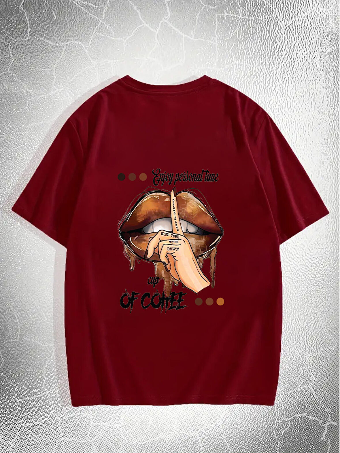 Unisex Enjoy Personel Time Baskılı Tasarım Tshirt