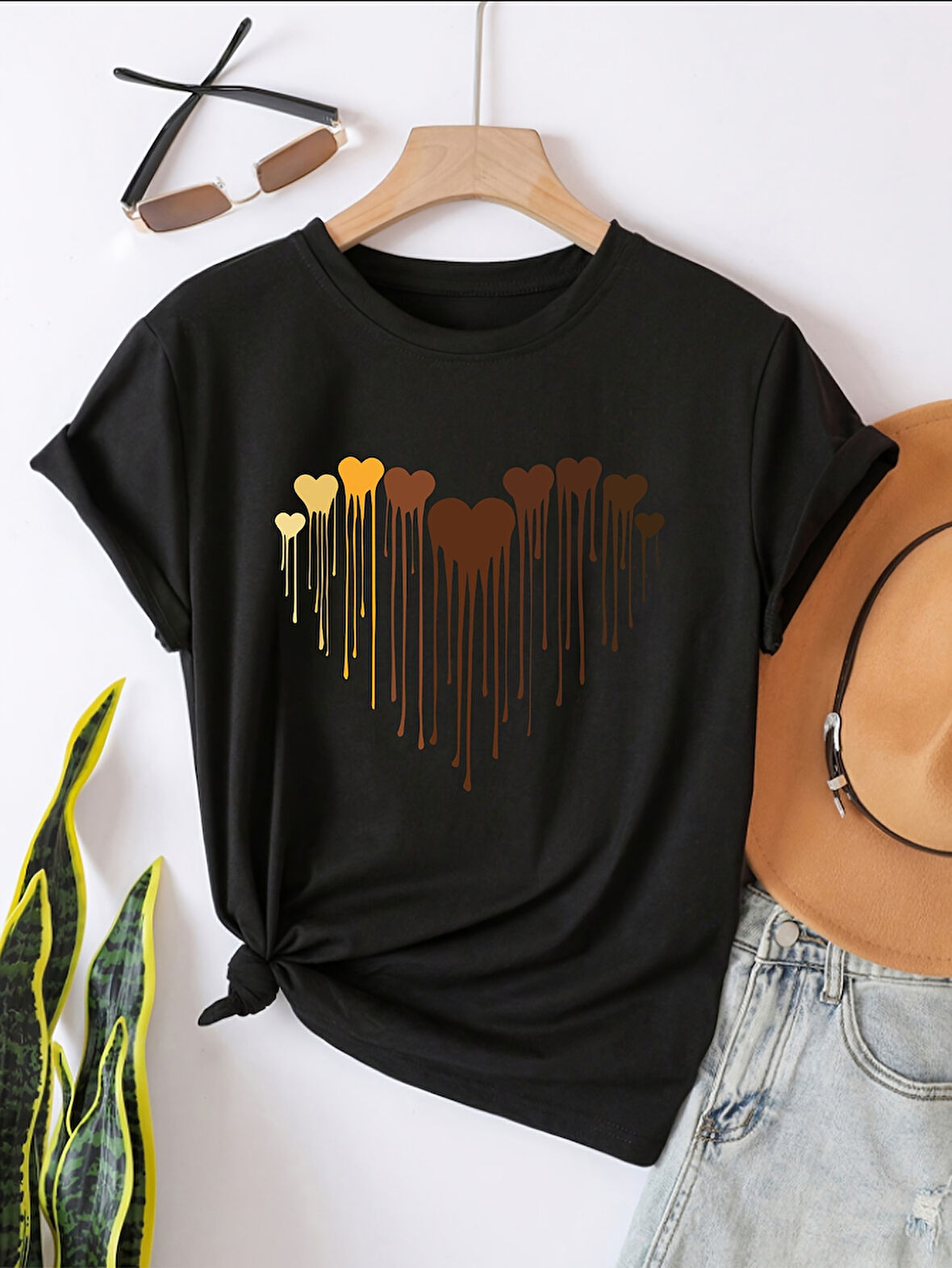 Eriyen Kalpler Baskılı Tasarım Tshirt