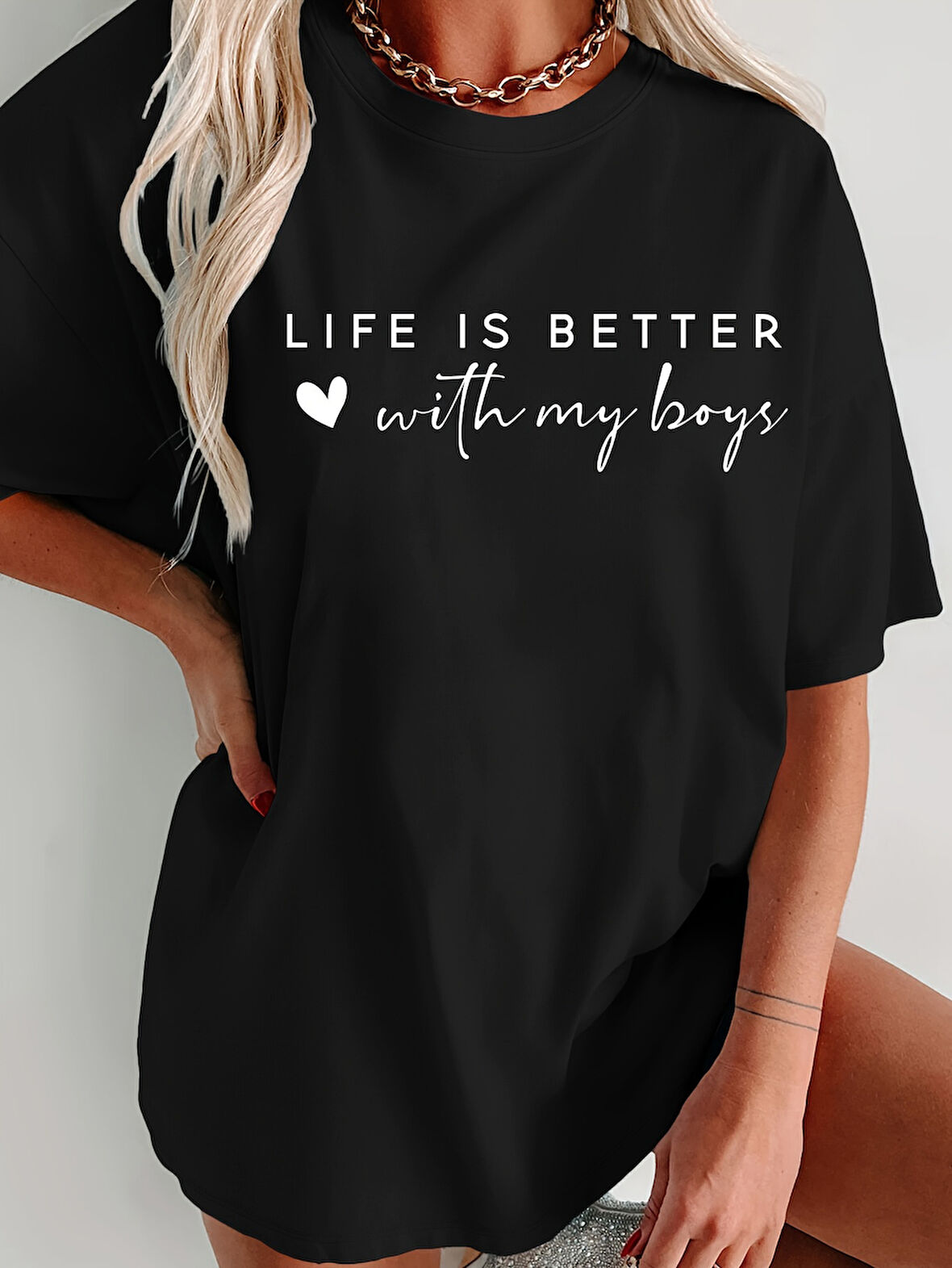 Life İs Better Baskılı Tasarım Tshirt