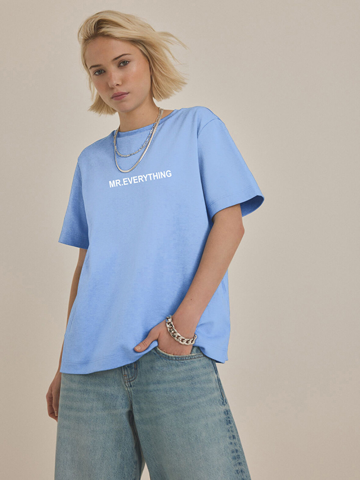 Unisex MR. Everything Baskılı Tasarım Tshirt