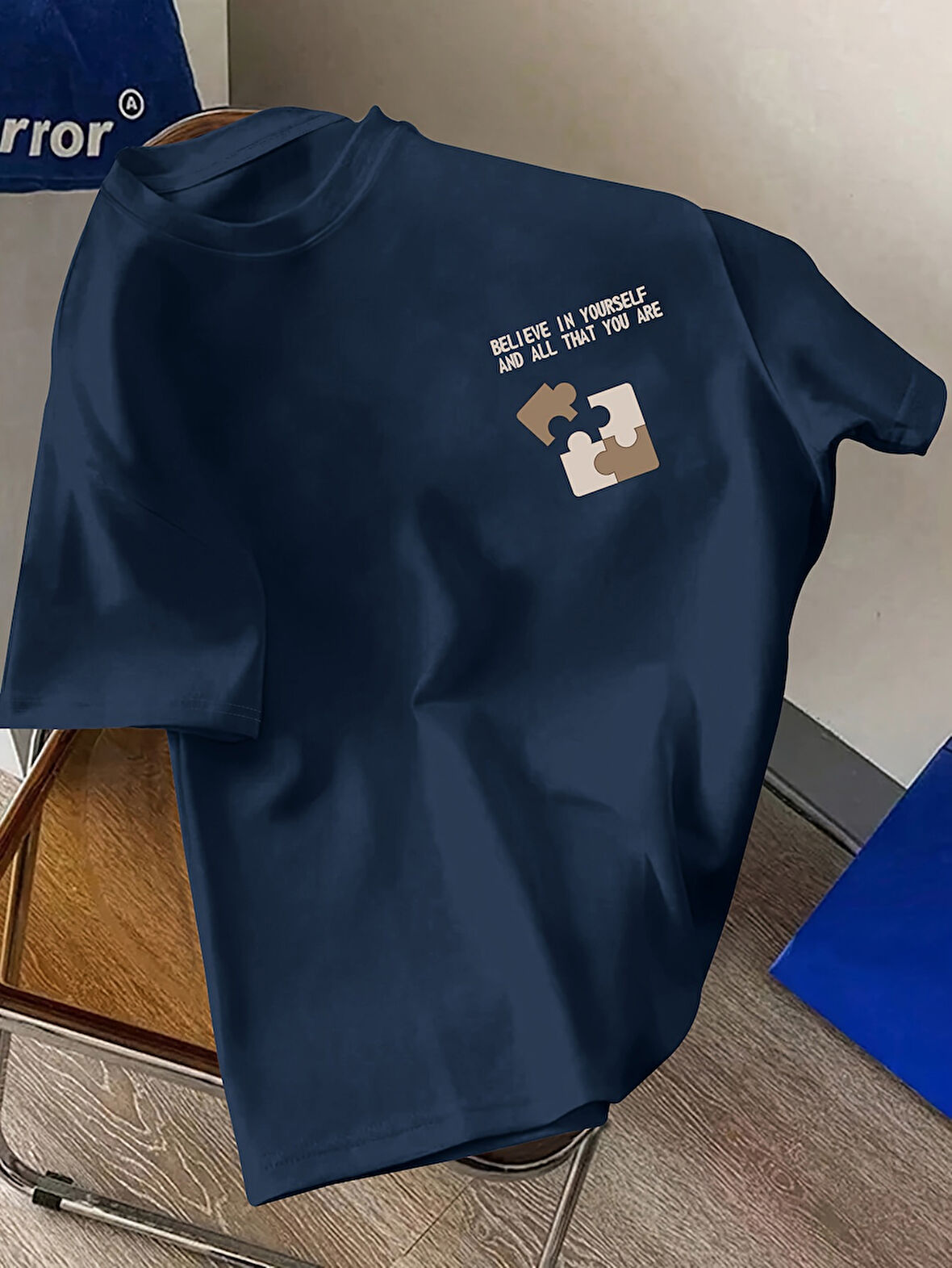 Unisex Believe In Yourself Baskılı Tasarım Tshirt