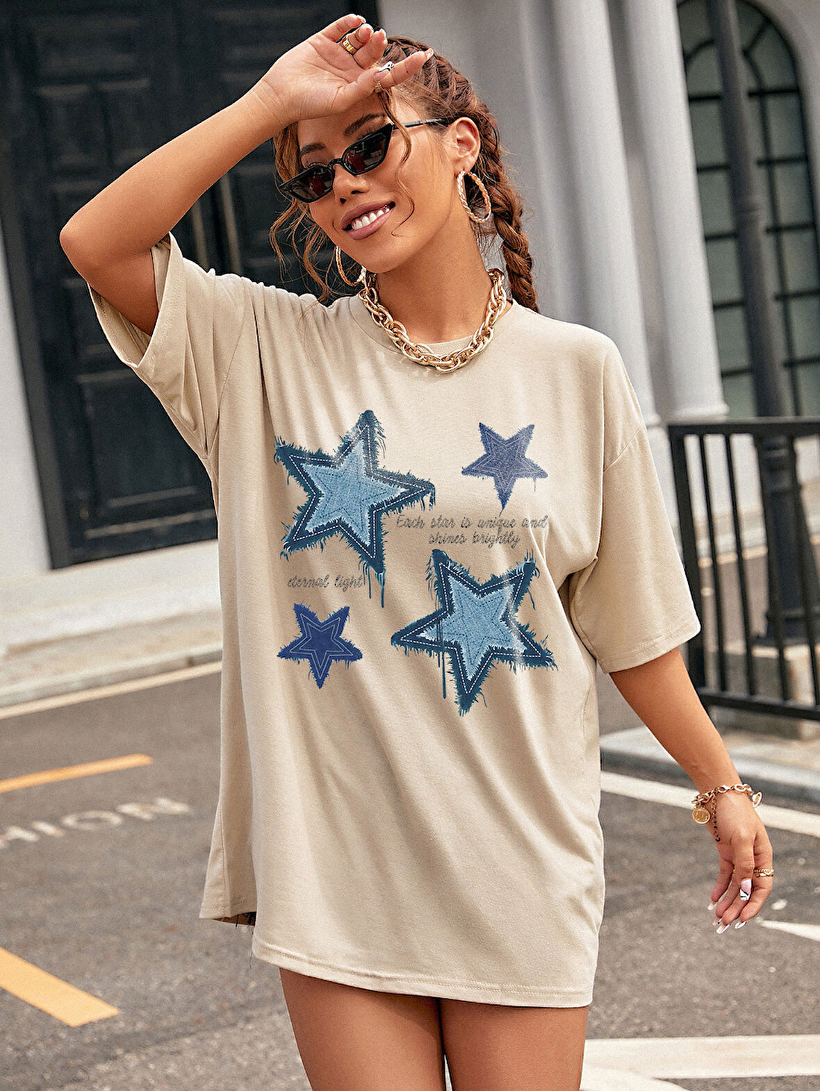 Unisex Eternal Light Baskılı Tasarım Tshirt