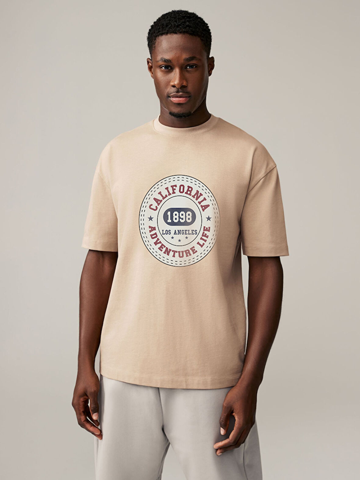 Unisex Callogo Baskılı Oversize Tshirt