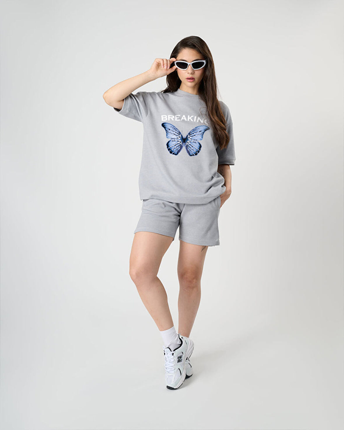 Unisex Breaking Baskılı Tasarım Tshirt