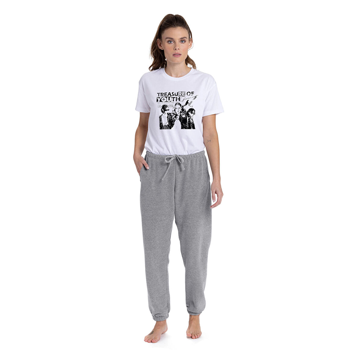Unisex Youth Baskılı Eşofman Takımı