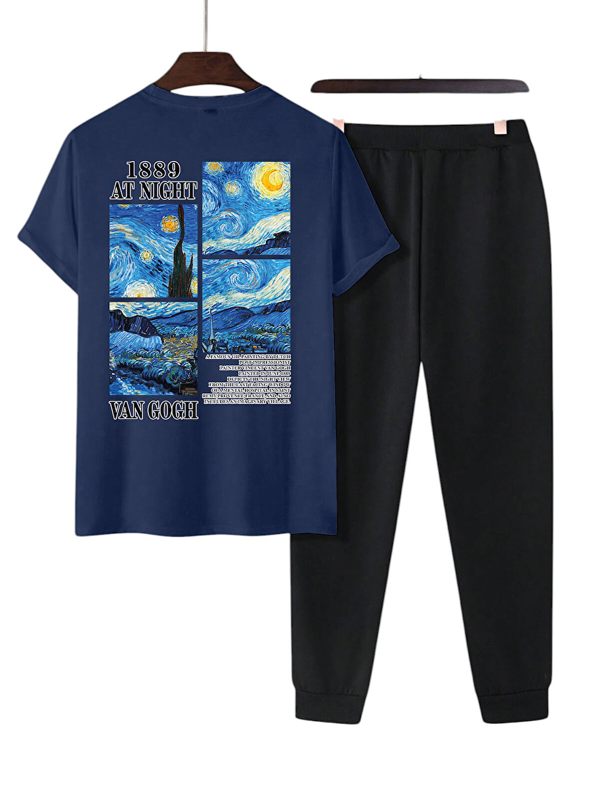 Unisex Vangogh Baskılı Eşofman Takımı